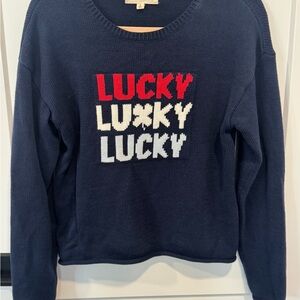 Lucky Brand Navy Knit Sweater